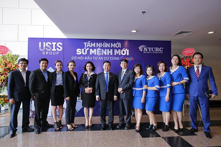 USIS Group Management Board and Staff in Hanoi were ready for the event.